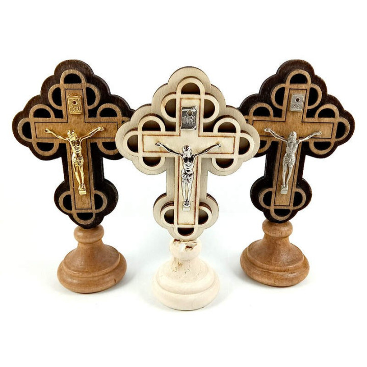 Obiecte bisericesti | Cruce pentru masa din lemn | 5322