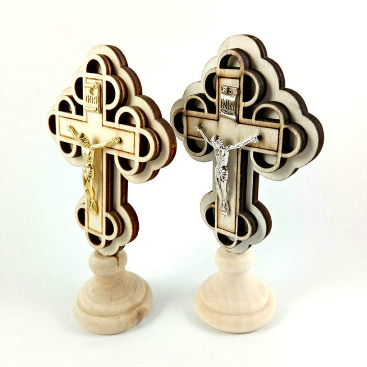 Obiecte bisericesti | Cruce pentru masa din lemn | 5322