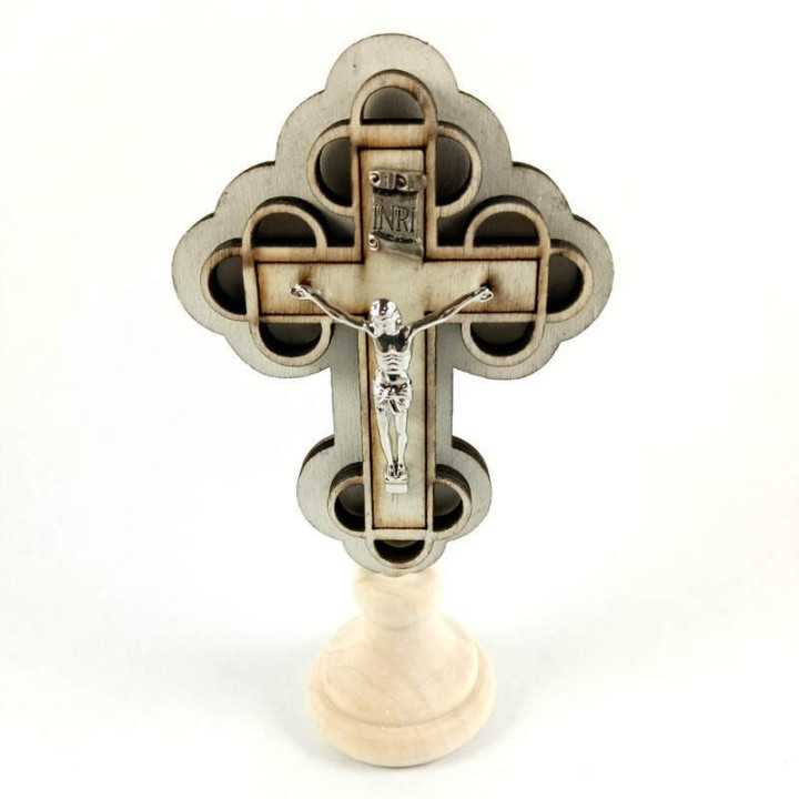 Obiecte bisericesti | Cruce pentru masa din lemn | 5322