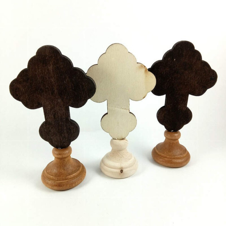 Obiecte bisericesti | Cruce pentru masa din lemn | 5322