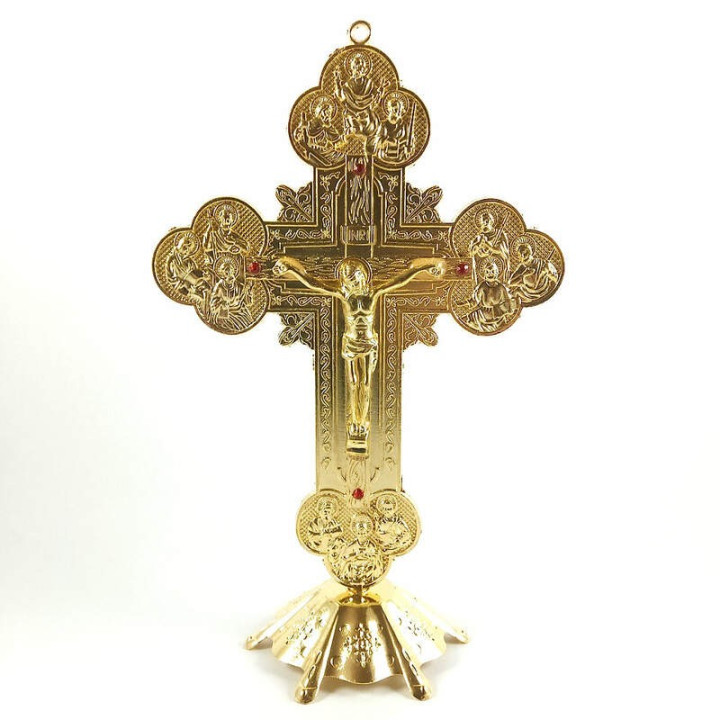 Obiecte bisericesti | Cruce pentru masa sau perete din metal | 5330