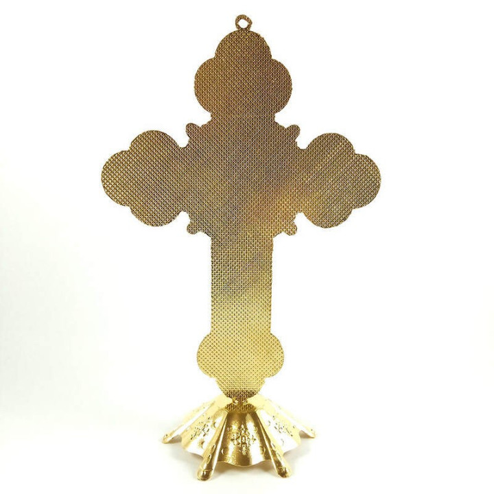 Obiecte bisericesti | Cruce pentru masa sau perete din metal | 5330