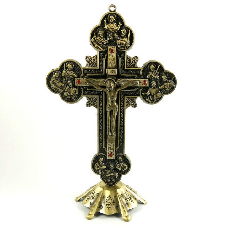 Obiecte bisericesti | Cruce pentru masa sau perete din metal | 5330