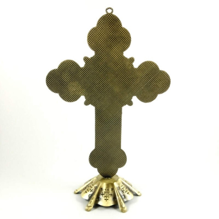 Obiecte bisericesti | Cruce pentru masa sau perete din metal | 5330