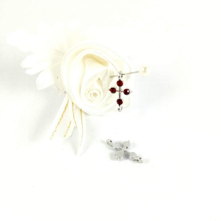 Obiecte bisericesti bile | Margele cruce de legatura 17mm | 6083