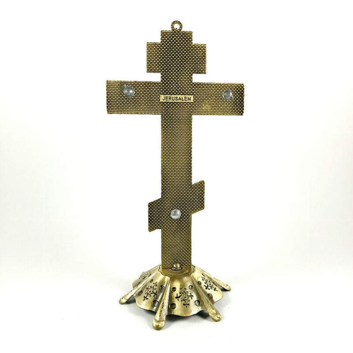 Obiecte bisericesti | Cruce pentru masa sau perete din metal | 5332