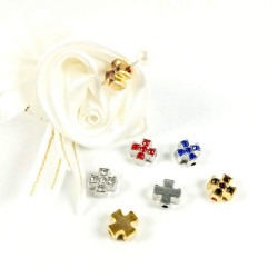 Obiecte bisericesti bile | Margele cruce de trecere 8mm | 6084