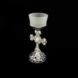 Obiecte bisericesti | Candela de masa din metal 15cm | 5108