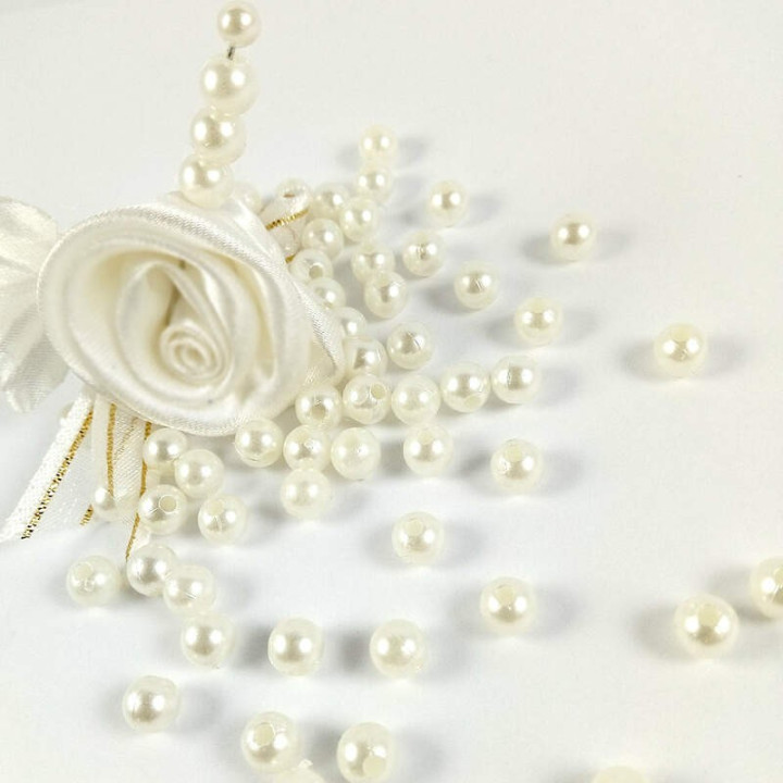 Obiecte bisericesti bile | Margele rotunde de trecere 6mm | 6097