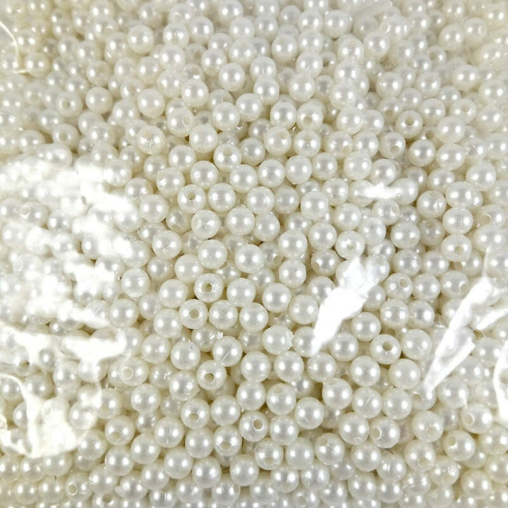 Obiecte bisericesti bile | Margele rotunde de trecere 6mm | 6097