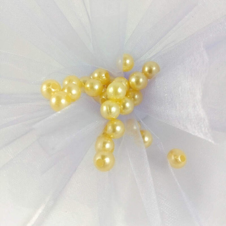 Obiecte bisericesti bile | Margele rotunde de trecere 8mm | 6098