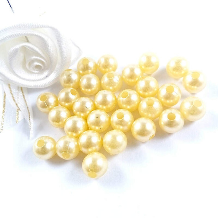 Obiecte bisericesti bile | Margele rotunde de trecere 8mm | 6098