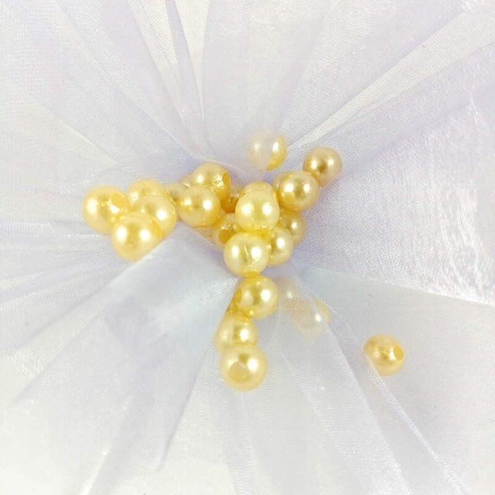 Obiecte bisericesti bile | Margele rotunde de trecere 8mm | 6098