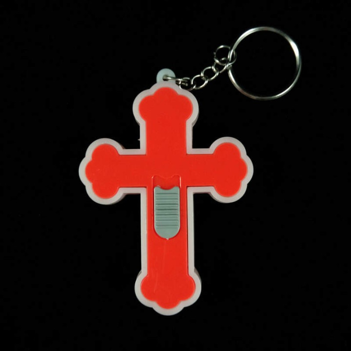 Obiecte bisericesti | Breloc cu o cruce cu led | 1543