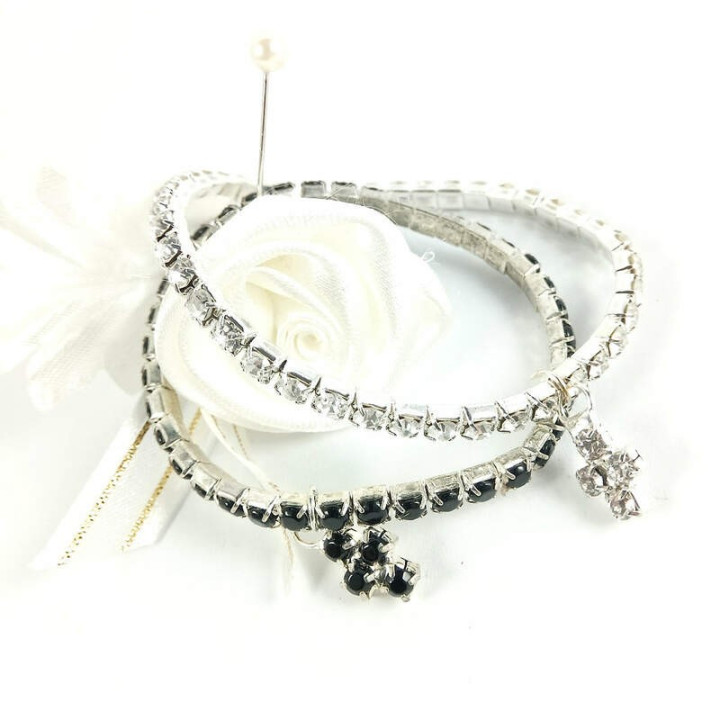 Obiecte bisericesti | Bratara elastica strasuri  | 1002