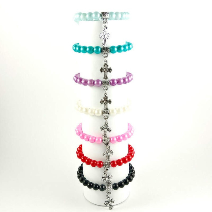 Obiecte bisericesti | Bratara elastica bile de plastic | 1017