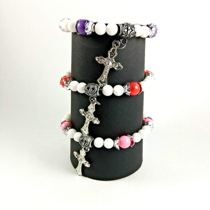 Obiecte bisericesti | Bratara elastica bile de plastic | 1019