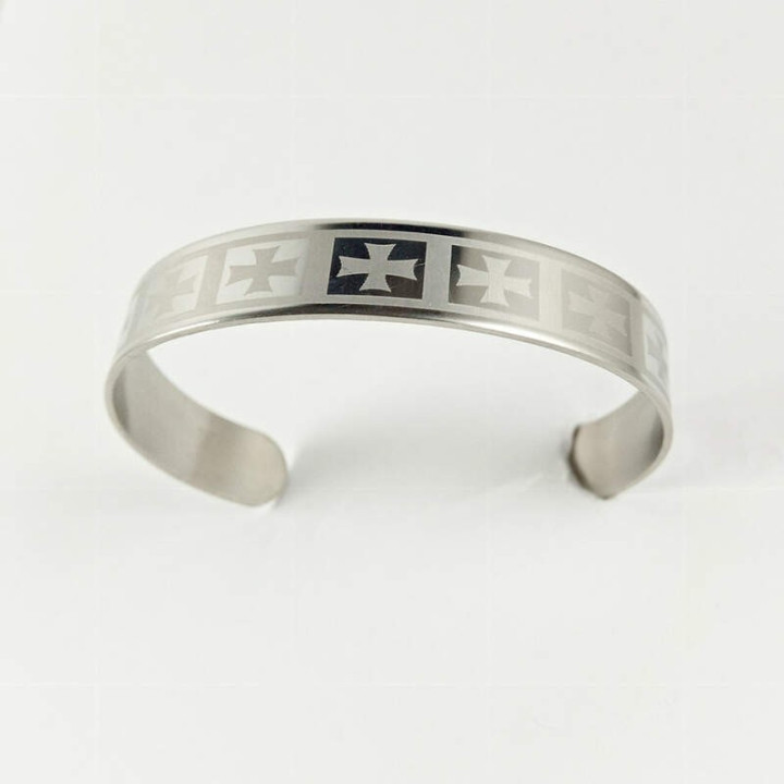 Obiecte bisericesti | Bratara rigida metalica inox | 1022