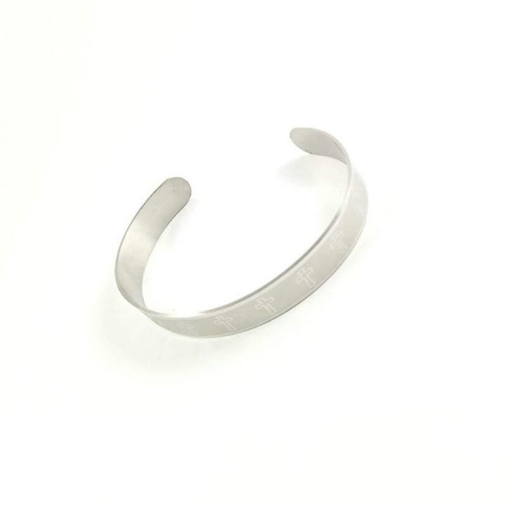 Obiecte bisericesti | Bratara rigida metalica inox | 1022