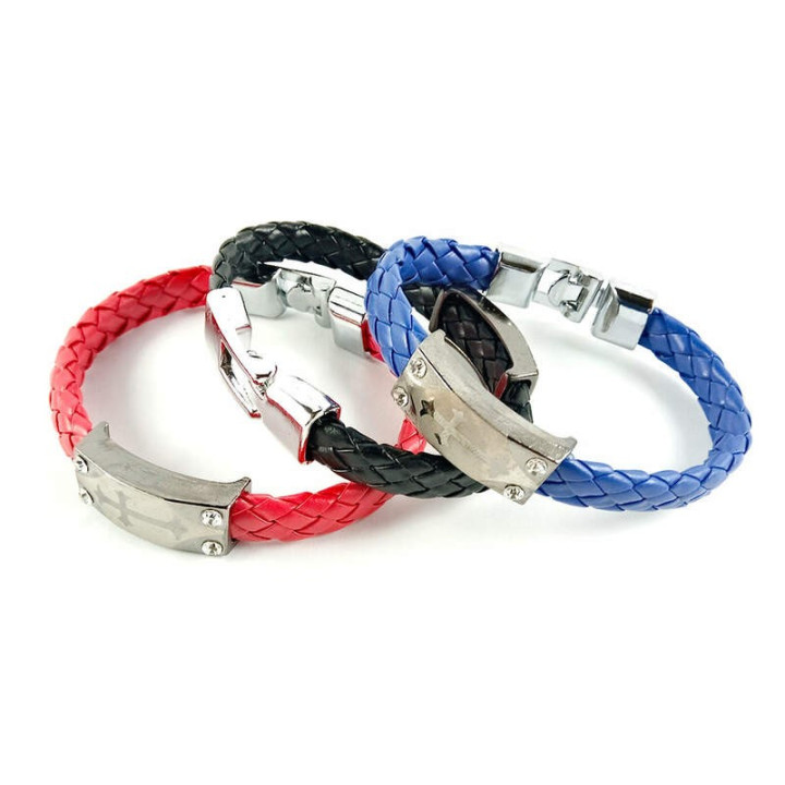 Obiecte bisericesti | Bratara curea impletita piele sintetica | 1048