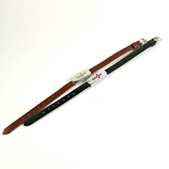 Obiecte bisericesti | Bratara curea cu catarama piele sintetica | 1058