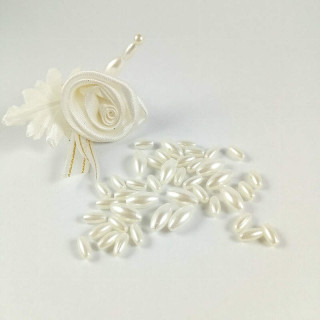 Obiecte bisericesti bile | Margele ovale de trecere 8mm | 6127