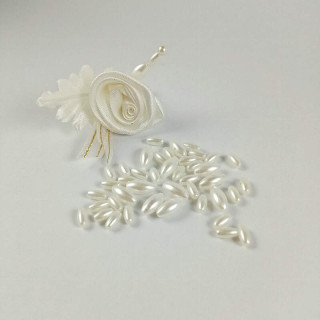 Obiecte bisericesti bile | Margele ovale de trecere 10mm | 6128