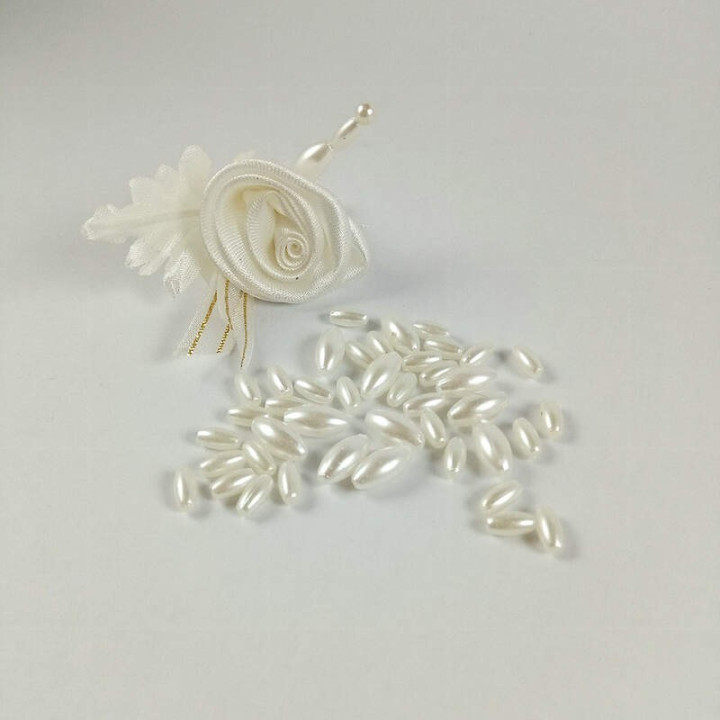 Obiecte bisericesti bile | Margele ovale de trecere 10mm | 6128