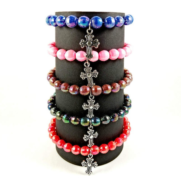 Obiecte bisericesti | Bratara elastica bile de plastic | 1070