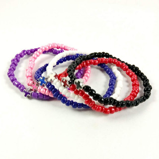 Obiecte bisericesti | Bratara elastica bile de sticla | 1074