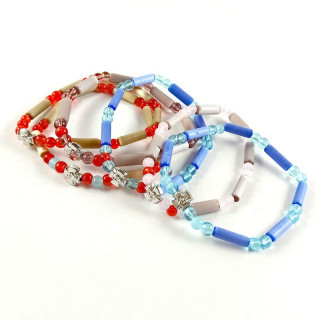 Obiecte bisericesti | Bratara elastica bile de sticla | 1127