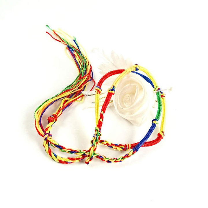 Obiecte bisericesti | Bratara sfoara impletita snur textil | 1131