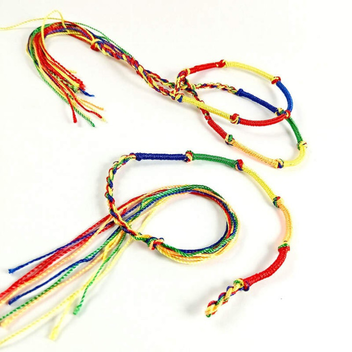 Obiecte bisericesti | Bratara sfoara impletita snur textil | 1131