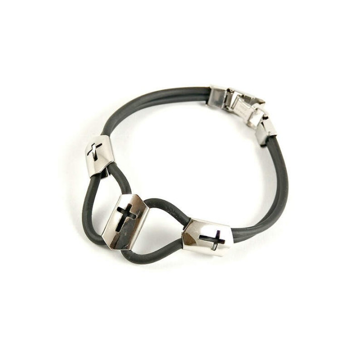 Obiecte bisericesti | Bratara curea cu catarama silicon | 1134