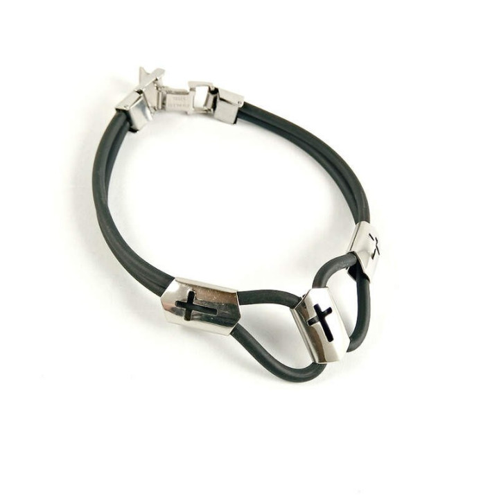 Obiecte bisericesti | Bratara curea cu catarama silicon | 1134