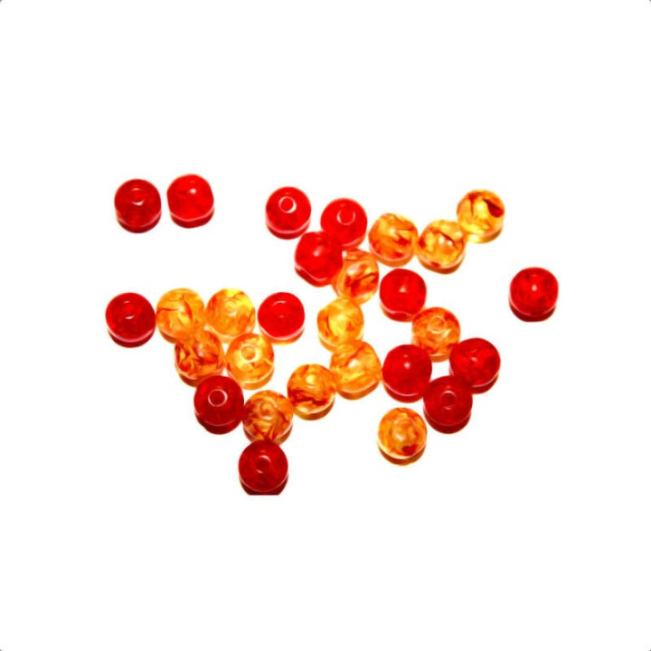 Obiecte bisericesti bile | Margele rotunde de trecere 8mm | 6148