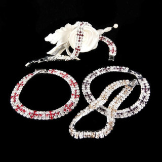 Obiecte bisericesti | Bratara curea cu catarama strasuri | 1156