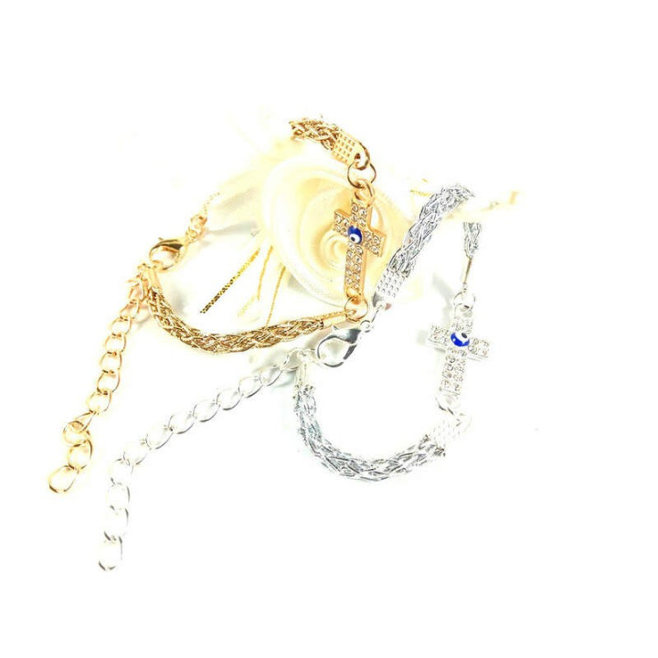 Obiecte bisericesti | Bratara lant metalic impletitura | 1169