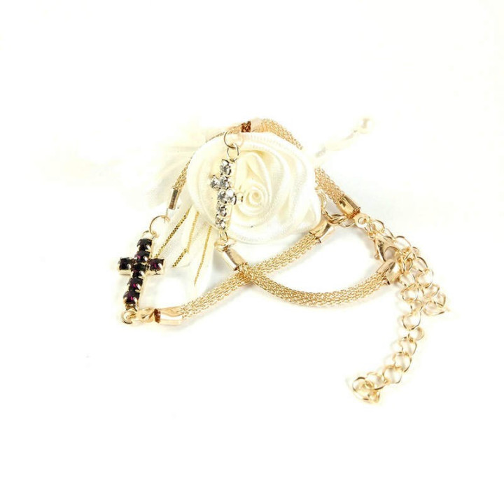 Obiecte bisericesti | Bratara lant metalic impletitura | 1170