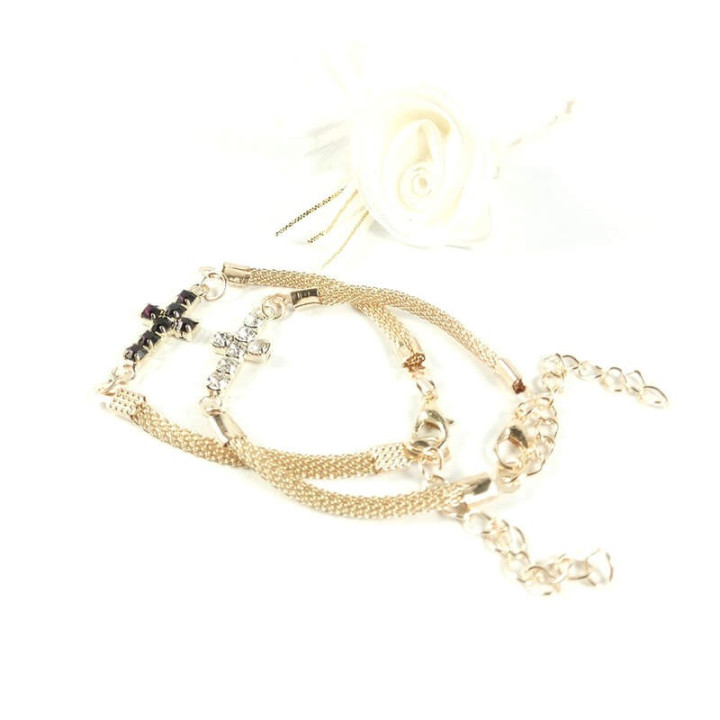 Obiecte bisericesti | Bratara lant metalic impletitura | 1170