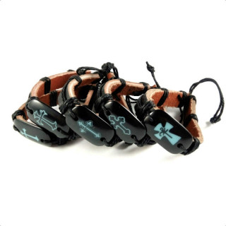 Obiecte bisericesti | Bratara curea din piele sintetica sfoara | 1175