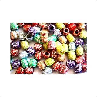 Obiecte bisericesti bile | Margele cilindru de trecere 8mm | 6159