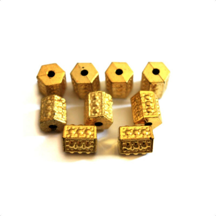 Obiecte bisericesti bile | Margele hexagon de trecere 12mm | 6162