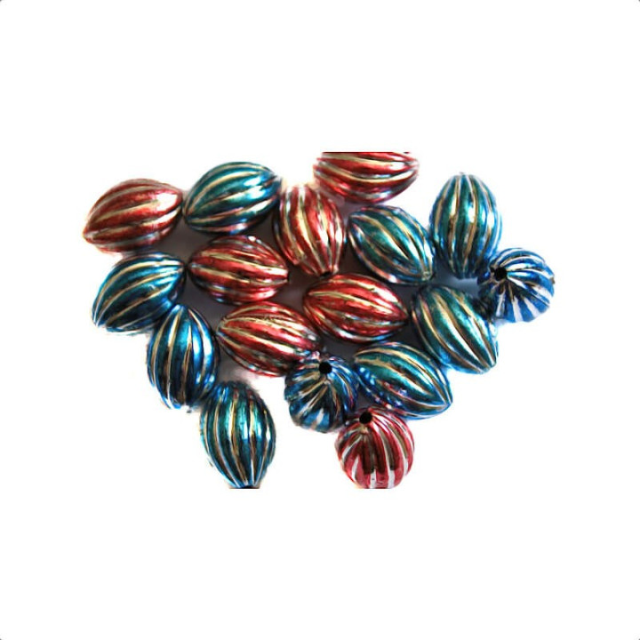 Obiecte bisericesti bile | Margele ovale de trecere 17mm | 6174