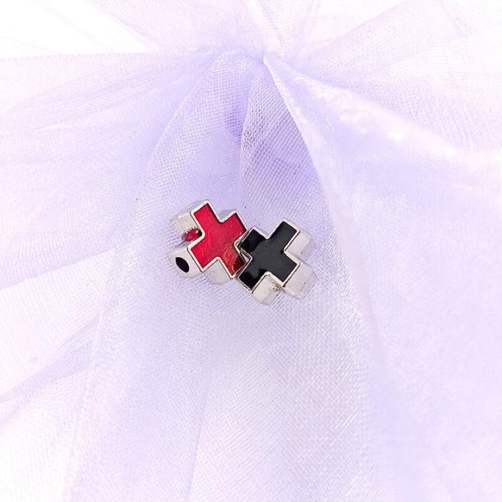 Obiecte bisericesti bile | Margele cruce de trecere 9mm | 6003