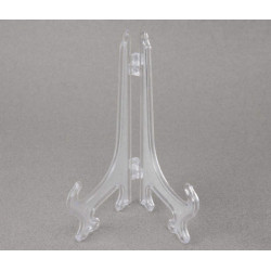 Obiecte bisericesti | Suport rama foto din plastic alb transparent | 3524