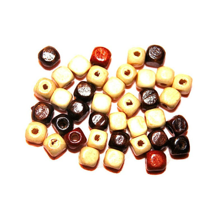 Obiecte bisericesti bile | Margele cub de trecere 7mm | 6193