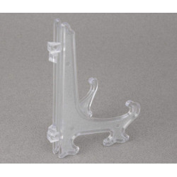 Obiecte bisericesti | Suport rama foto din plastic alb transparent | 3524