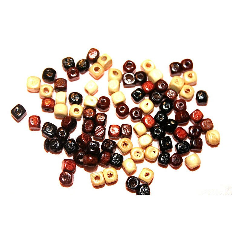 Obiecte bisericesti bile | Margele cub de trecere 4mm | 6201