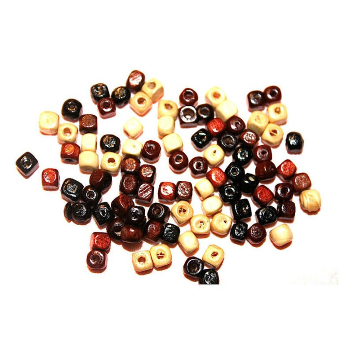 Obiecte bisericesti bile | Margele cub de trecere 4mm | 6201